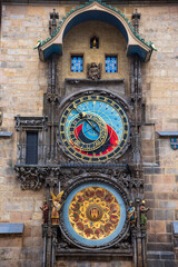The famous Prague Astronomical Clock (Orloj)
