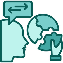 Collaborate solid icon