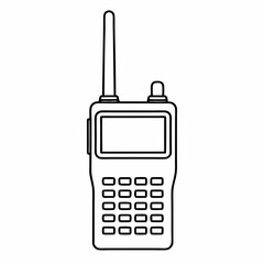 Communication Device Vector with Antenna.