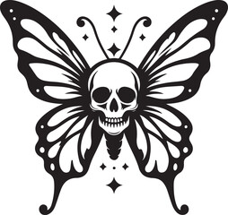 Butterfly Skull Logo