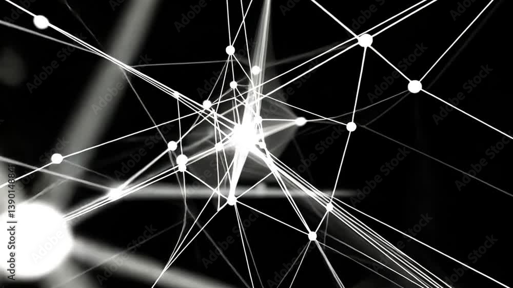  abstract connection of particles and lines creating a network generative ai