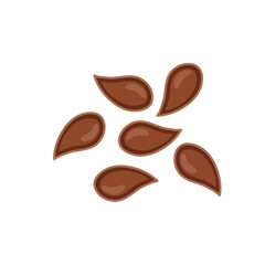 Flax seeds icon. Vector illustration in flat style.