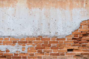 Renovation process of brick wall urban setting photography textured surface close-up view structural analysis