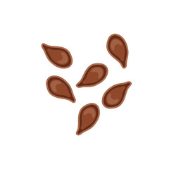 Flax seeds icon. Vector illustration in flat style.