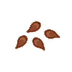 Flax seeds icon. Vector illustration in flat style.
