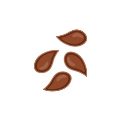 Flax seeds icon. Vector illustration in flat style.