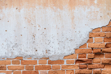 Examining the texture of weathered brick and concrete walls in urban settings detailed close-up photography