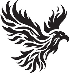 Eagle flame logo vector