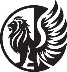 Tiger Eagle Hybrid Logo Vector