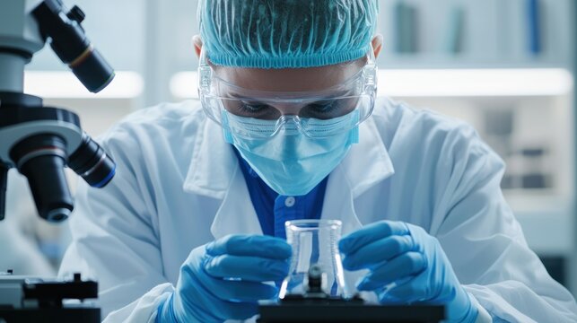 Controlled environment biotechnology lab advancing scientific research and innovation