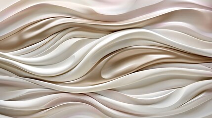 Obraz premium Abstract flowing waves of smooth and glossy colored materials