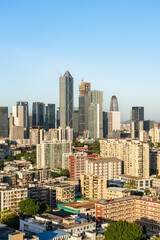 Scenery of CBD buildings in Pazhou West District, Guangzhou, China