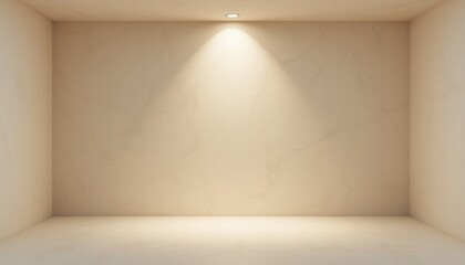 Fototapeta premium Minimalist studio space indoor empty room bright lighting clean design contemporary feel for creative projects