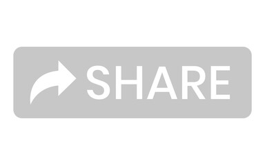 share button with arrow symbol element gray design
