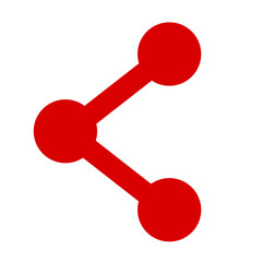 share icon element red design