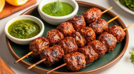 grilled meat on the grill