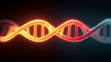 Bioethics in gene editing visual debate, Colorful DNA helix model representing genetic information. Ethical genome editing, DNA law conflict