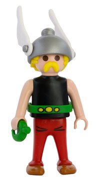 Dortmund - Deutschland 7. April 2025 Playmobil Figur Asterix - Studio Aufnahme