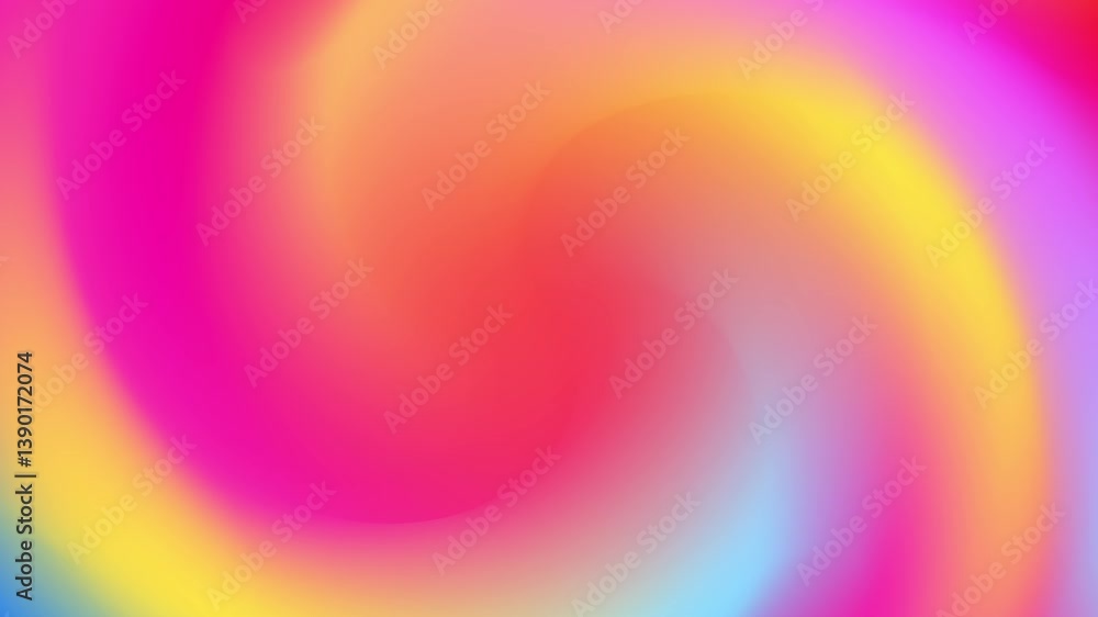 Poster dynamic gradient swirl with vibrant colors shifting radially. modern abstract motion for backdrop, p