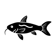 corydoras catfish icon, corydoras catfish line art - simple line art of corydoras catfish, perfect for corydoras catfish logos and icons