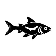 rasbora fish icon, rasbora fish line art - simple line art of rasbora fish, perfect for rasbora fish logos and icons