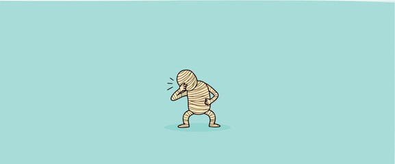 playful cartoon mummy