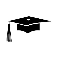 Graduation Cap Icon: Ideal for Educational Graphic Design