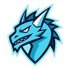 Ice Dragon mascot logo
