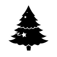 spruce tree icon, spruce tree line art - simple line art of spruce tree, perfect for spruce tree logos and icons