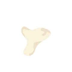 Cartoon fossil bone. Prehistoric animal fossil icon. Vector illustration.