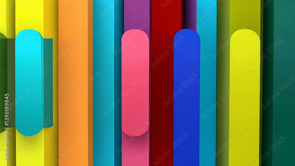 Poster colorful barcode icon design for modern web applications generative ai