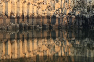 Columnar Basalt or Grand Canyon Buri Ram
Basalt columns are natural pillars of hardened lava created by the contraction of volcanic rock as it cools. 
located at Nang Rong , Buri Ram province,THAILAND