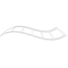 Film Movie Drawing outlined Illustration