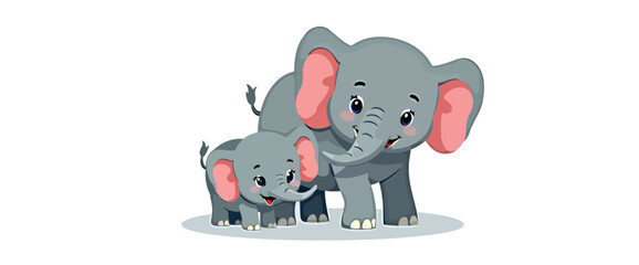 heartwarming of a mother elephant and her adorable baby symbolizing family and togetherness.