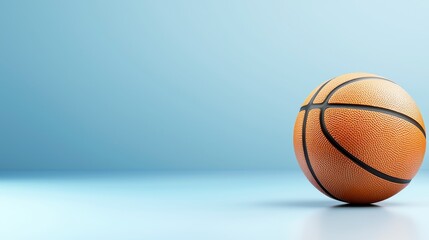 Obraz premium Simple Basketball Still Life Image