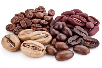 Naklejka premium Assorted coffee beans