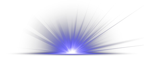 Bright flash explodes with glowing rays on transparent background. Magical sparkles drift gently in radiant light burst. Starburst shines intensely, forming vivid white core flare. Solar flare 