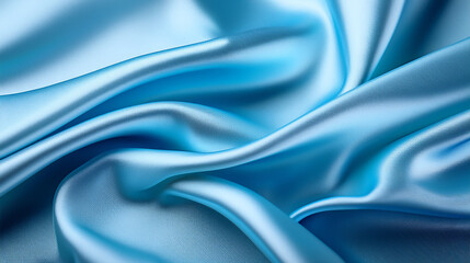 Obraz premium 水色シルクの背景イメージ画像