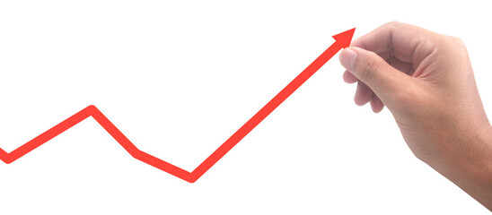 Analyzing business growth trends finance sector infographic digital environment close-up view strategic insights