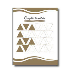 Kindergarten worksheet design template