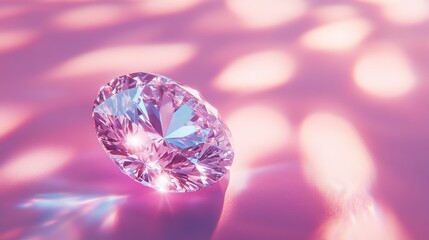 Round-cut diamond-like moissanite gem reflecting sharp brilliance under studio lighting.