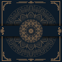 luxury mandala design, relaxing and easy mandala art for tattoo design,Mandala silhouette vector with colorful background mandala pattern Beautiful pattern on a red background. Vector mandala template