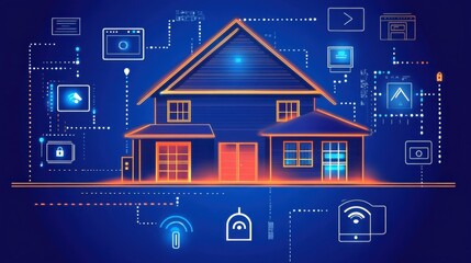 Touch screen security panel showing all zones secure in smart home