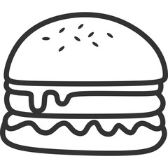 Hamburger Line Art
