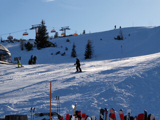 Grießenkareckabfahrt in Richtung Flachau