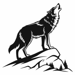 wolf silhouette
