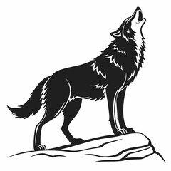 wolf silhouette