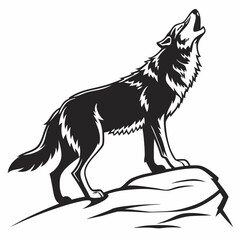 wolf silhouette