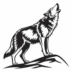 wolf silhouette