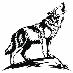 wolf silhouette